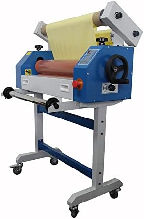 TECHTONGDA 25 Inch Cold Laminator Semi Auto Cold Roll Laminating Machine Automatic Manual Laminator with Max. Laminating Thickness 1 Inch for Vinyl Photo Film 110V