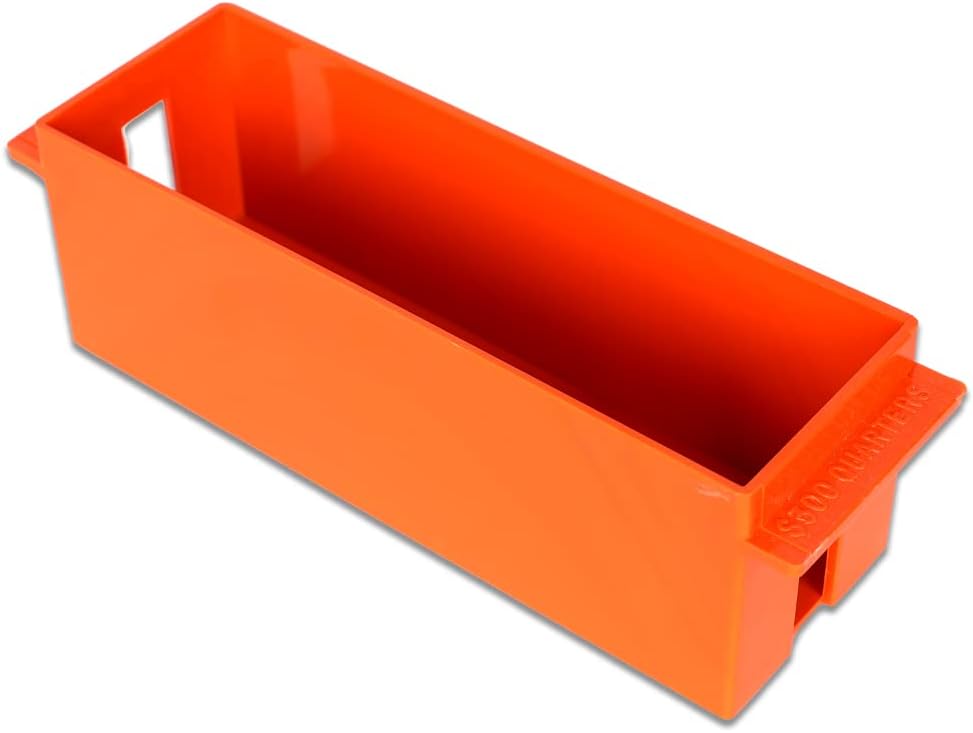 BankSupplies Large Capacity Storage Trays Set for Pennies, Nickels, Dimes, and Quarters - High Capacity Box, Rolled Coin Holder, Stackable Sorting Tray