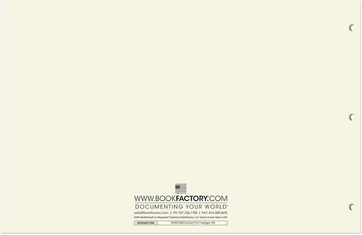 BookFactory Ledger Sheets/Large 10 Column Accounting Ledger Columnar (Ten Columns) Loose Leaf Paper - 17'' x 11'', 50 Pages, Loose Leaf, 3 Hole Punched (SHEET-050-CLCLL(17x11-Ledger-10)-AX)