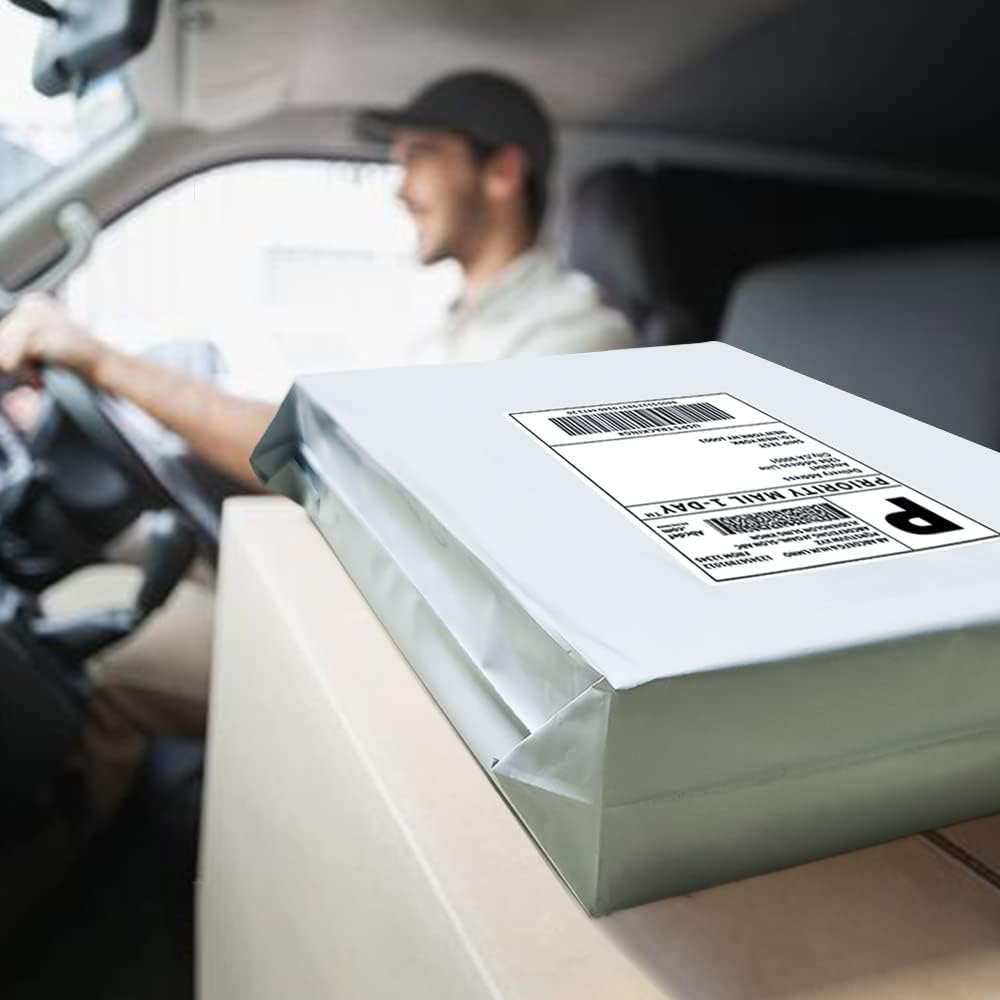 POLYSELLS 5000pcs 10x13 Inches White Poly Mailers Shipping Envelopes, Strong Adhesive Sealing, Waterproof, and Tear-resistant Postal Mailing Bags for clothing, books, and accessories