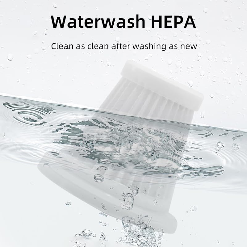 Handheld Vacuum Cleaner Cordless, Desk Vacuum Cleaner Compressed Electric Air Duster 15000Pa Suction, 4-in-1 Portable Vortex Vacuum Dust Buster Air Blower for Computer,Car,Balloon,White