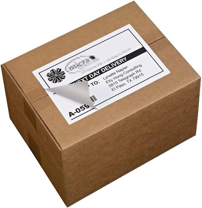 Shipping Label with Rounded Corner, 8.5 x 5.5 Inches Half Sheet Self Adhesive Shipping Address Labels for Laser and Inkjet Printer, 40000
