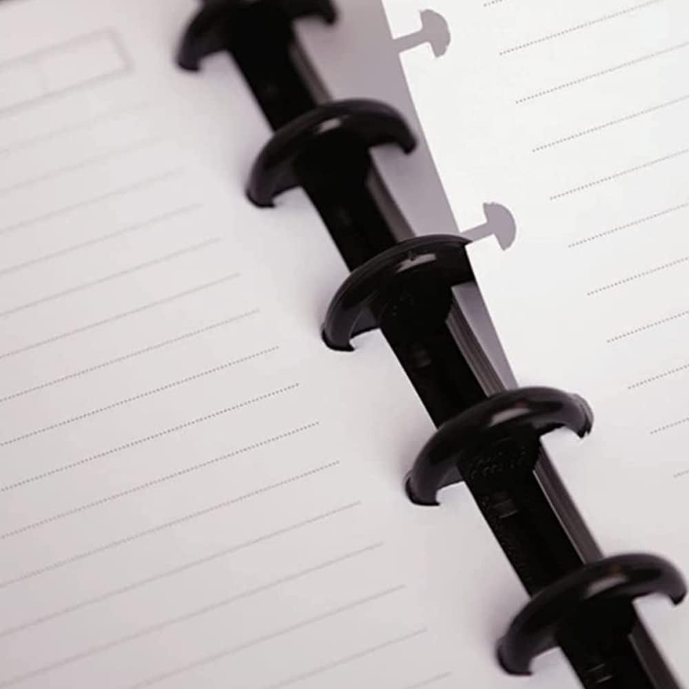 (3-Pack) A4 TUL Discbound Lined Refill Paper, 11 Disc Ruled Filler Paper, Letter Size 100Sheets / 200Pages, 100gsm, White, 8.5'' x 11''