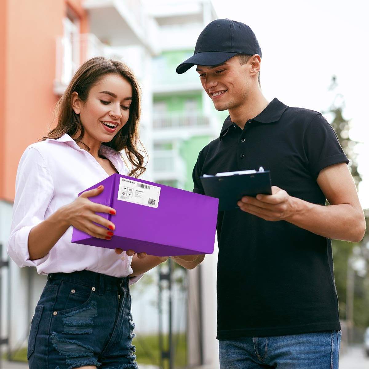 UCGOU Poly Mailers 14.5x19 Inch Purple 100 Pack Large Shipping Bags #7 Strong Thick Mailing Envelopes Self Sealing Adhesive Waterproof and Tear Proof Boutique Packaging Postal for Clothing