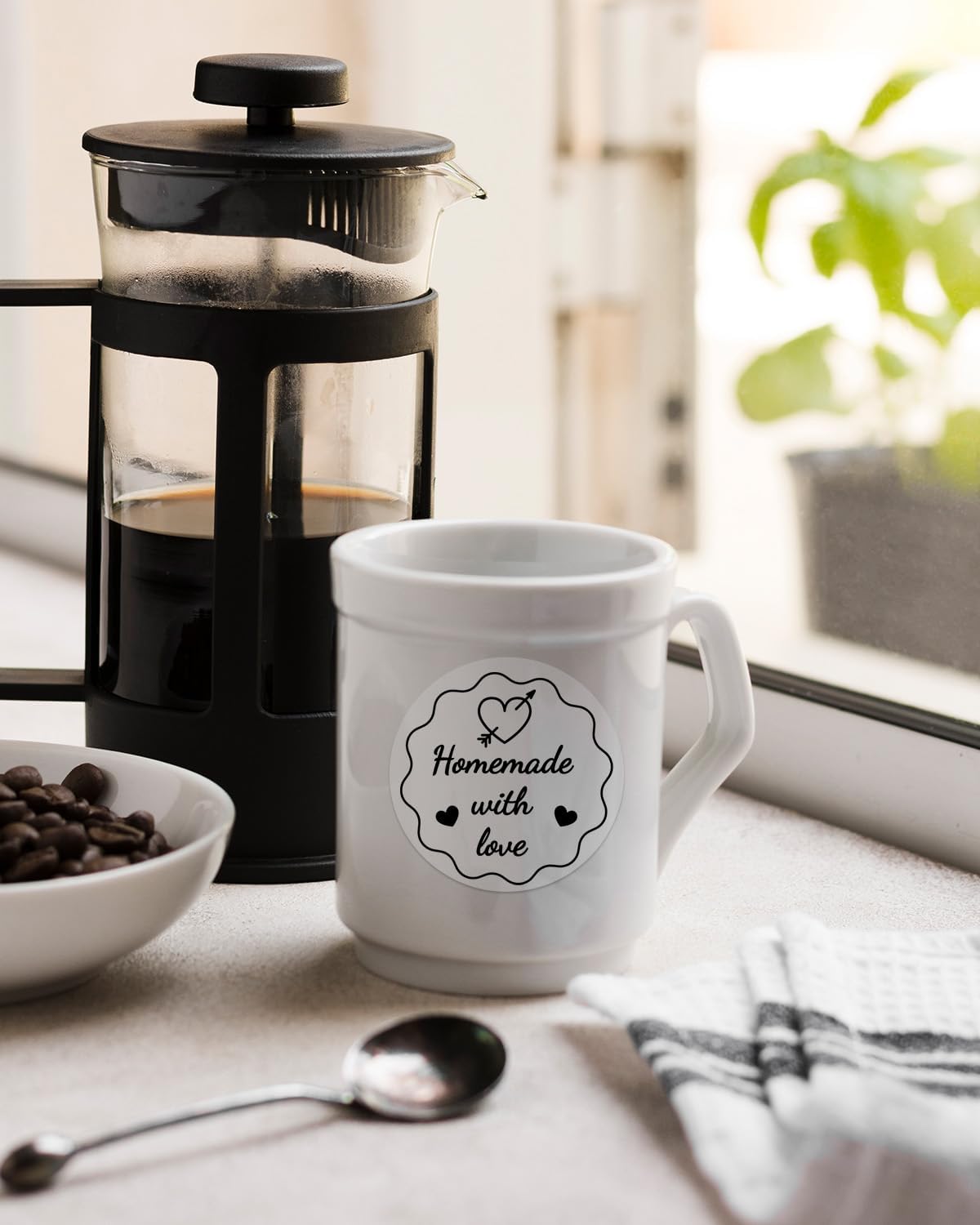 Phomemo 2 Inch Transparent Round Thermal Label, Multi-Purpose Clear Labels for D520BT 249WiFi Thermal Printer for, Self-Adhesive Circle Sticker Label for Personalized & Business Logo - 500pcs / Roll