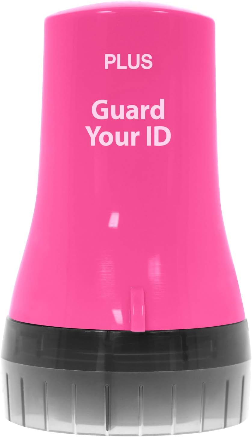 Guard Your ID Wide Advanced Roller 2.0 Identity Theft Prevention Security Stamp Pink