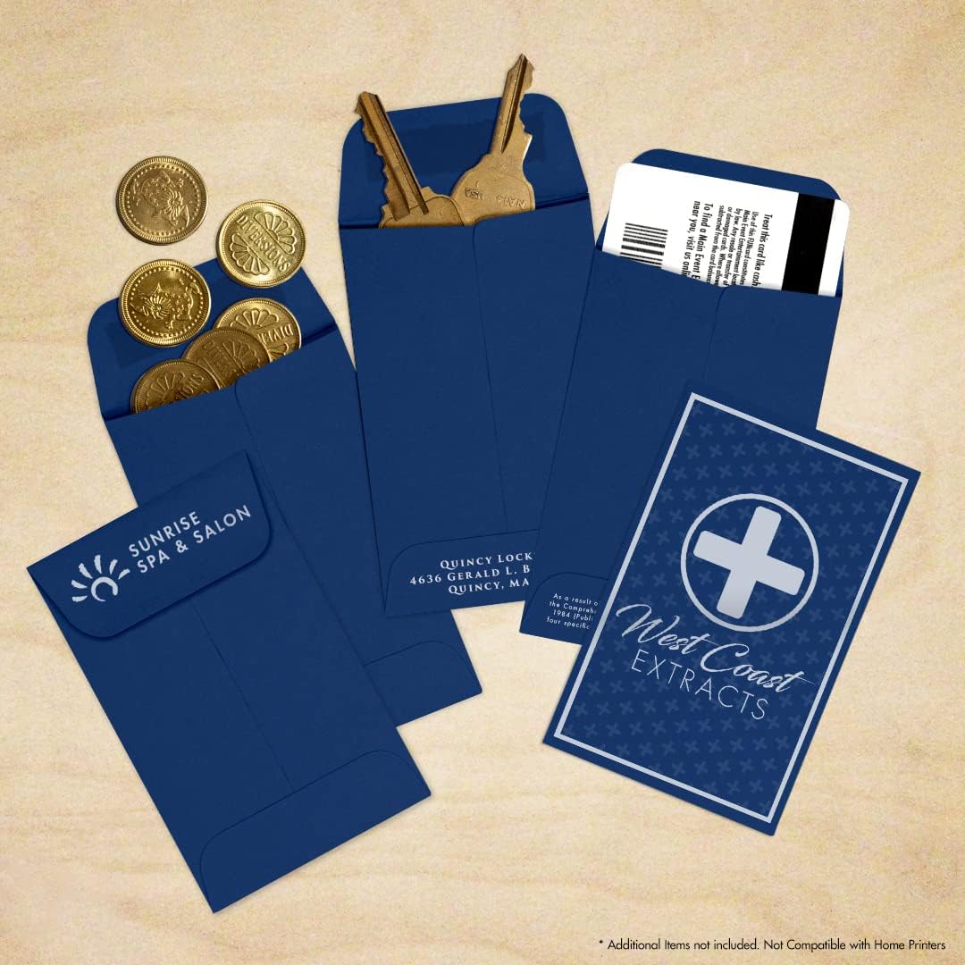 LUXPaper #1 Coin Envelopes | 2 1/4" x 3 1/2" | Navy Blue | 80lb. Text | 250 Qty