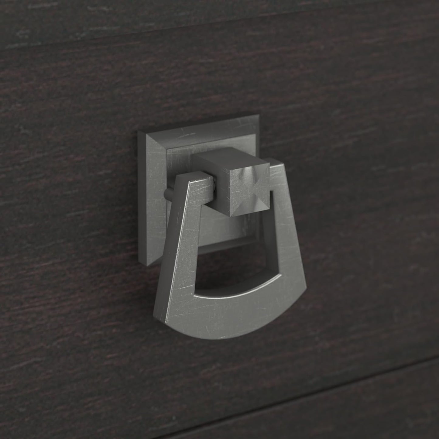 Bush Furniture Salinas 2 Drawer Lateral File Cabinet in Vintage Black, Home Office Storage Solution, Organizer with Drawers for Workspace, Filing Unit