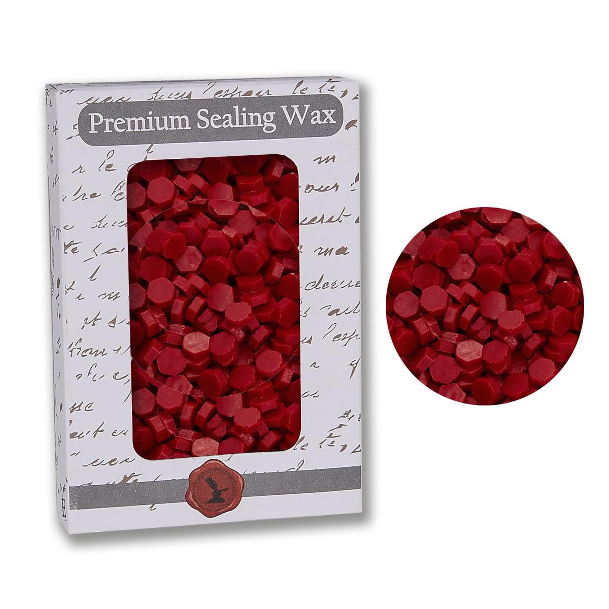 Premium Sealing Wax Beads 2 OZ. -350 pcs+ -Red