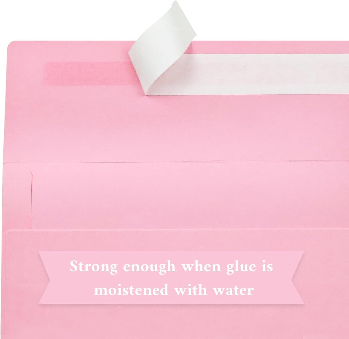 100 Pack #10 Business Envelopes, Pink Standard Envelopes Self Seal, Letter Size Business Mailing Envelopes for Checks Letters Invoices Statements Birthday Graduation Wedding, 4 1/8 x 9 1/2 Inch