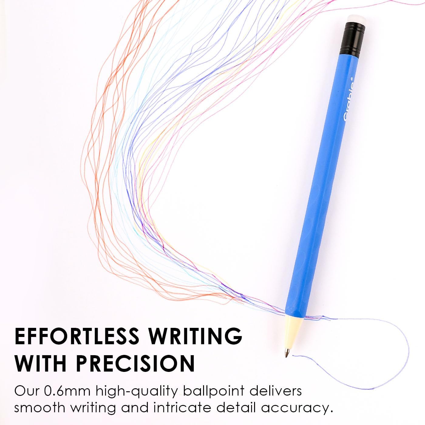 Grabie 36 Colors Erasable Gel Pens, Make Mistakes Disappear Colored Pens, Assorted Color Inks for Drawing Writing Planner, Set of 36