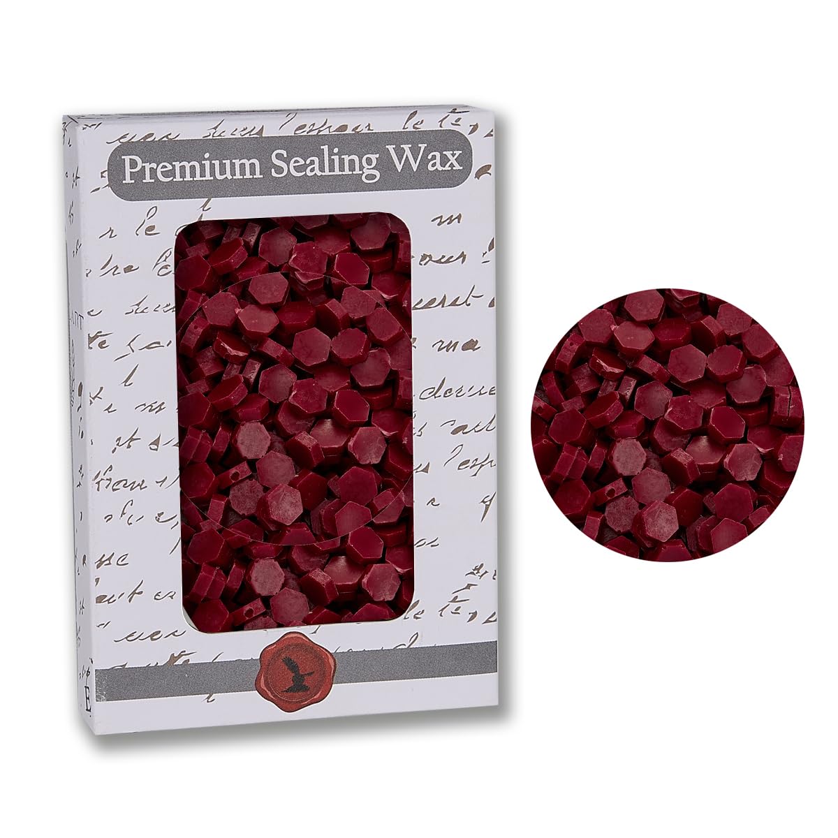 Burgundy Premium Sealing Wax Beads 2 OZ. 350 pcs +