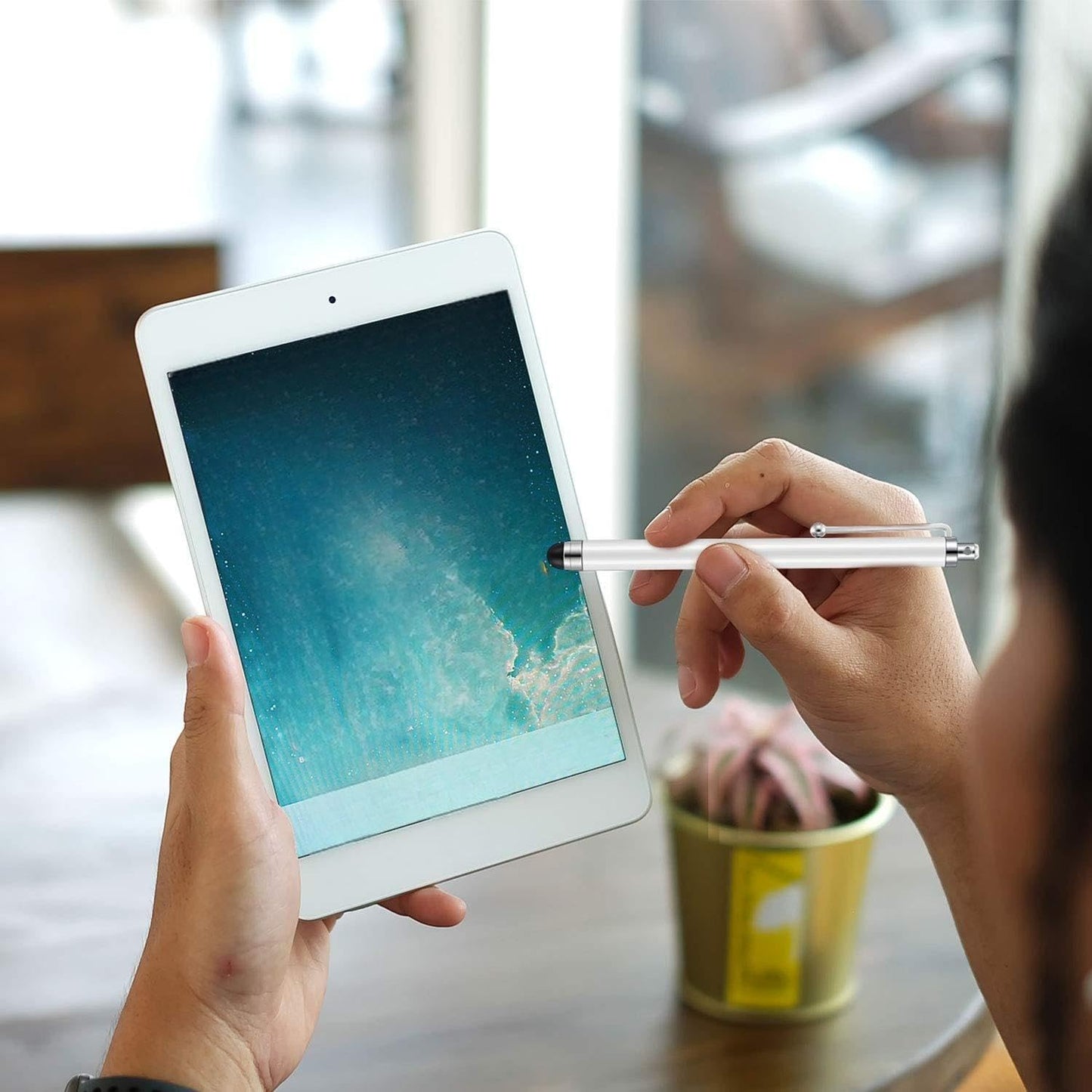 Outus 36 Pcs Stylus Pen for Universal Capacitive Touch Screens Devices, Stylus Pen Compatible with Tablet for Classroom Travel Olders Friendly(Pink, Purple, Rose Red, White)