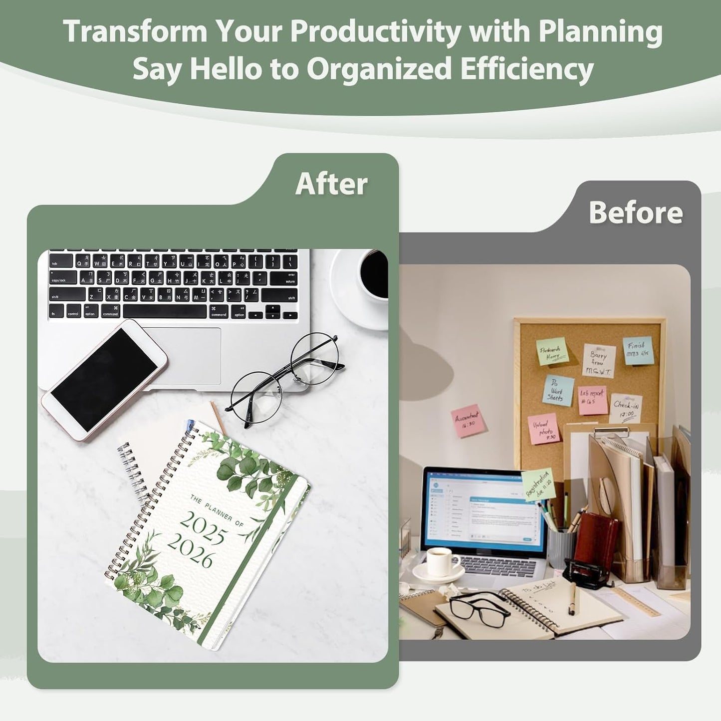 Planner 2025-2026, Weekly and Monthly Calendar Academic Planner (July 2025 - June 2026), Hardcover Teacher School Student Agenda with Tabs, Ideal for School Office Supplies, A5 (6.3" x 8.5")