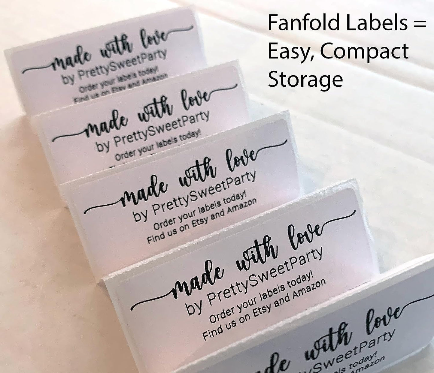 White Address Labels for Business - Personalized Return Address Labels, Custom Mailing Labels, Shipping Stickers for Envelopes and Packages (Thank You)
