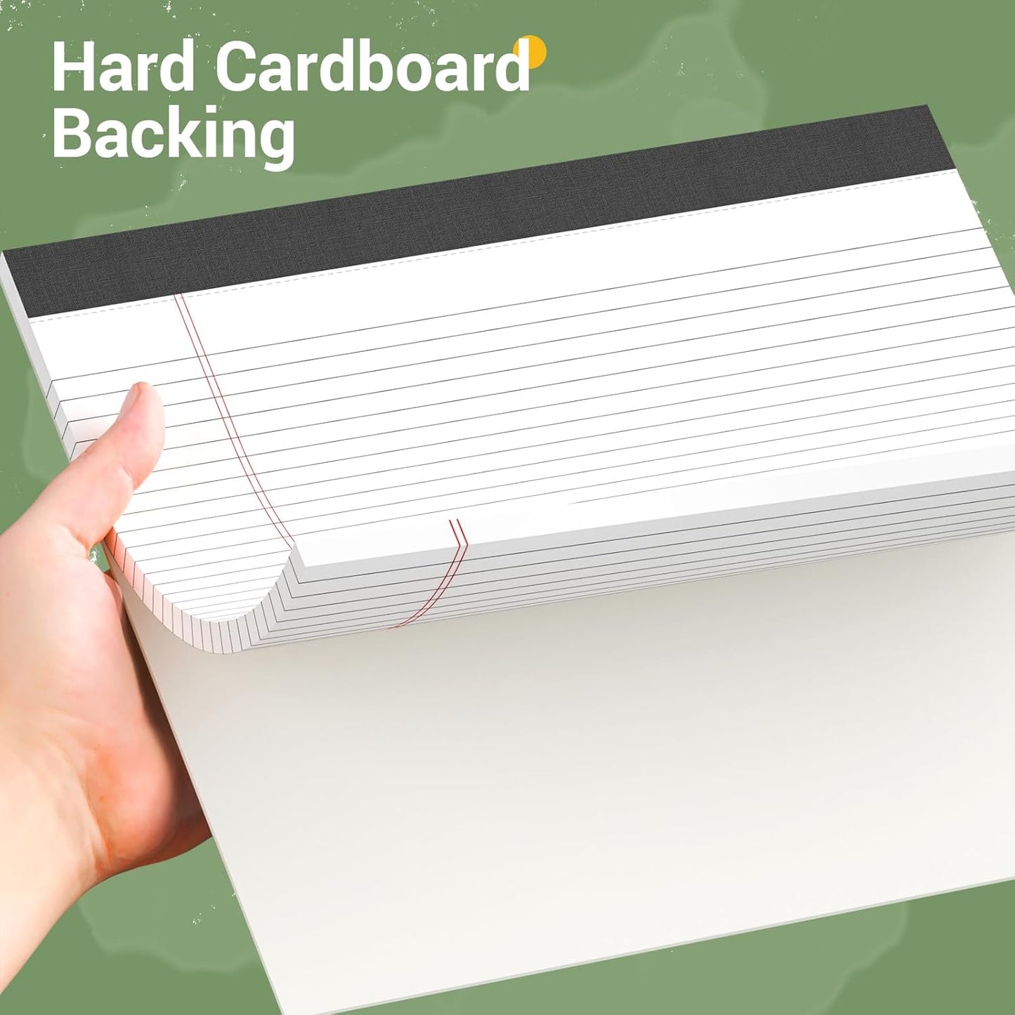 3 Pack Legal Pads 11 x 9.5 College Ruled White Paper Note Pad Narrow Ruled 30 Sheets Notepads Perforated Writing Pad Clear Print Horizontal Pads of Paper