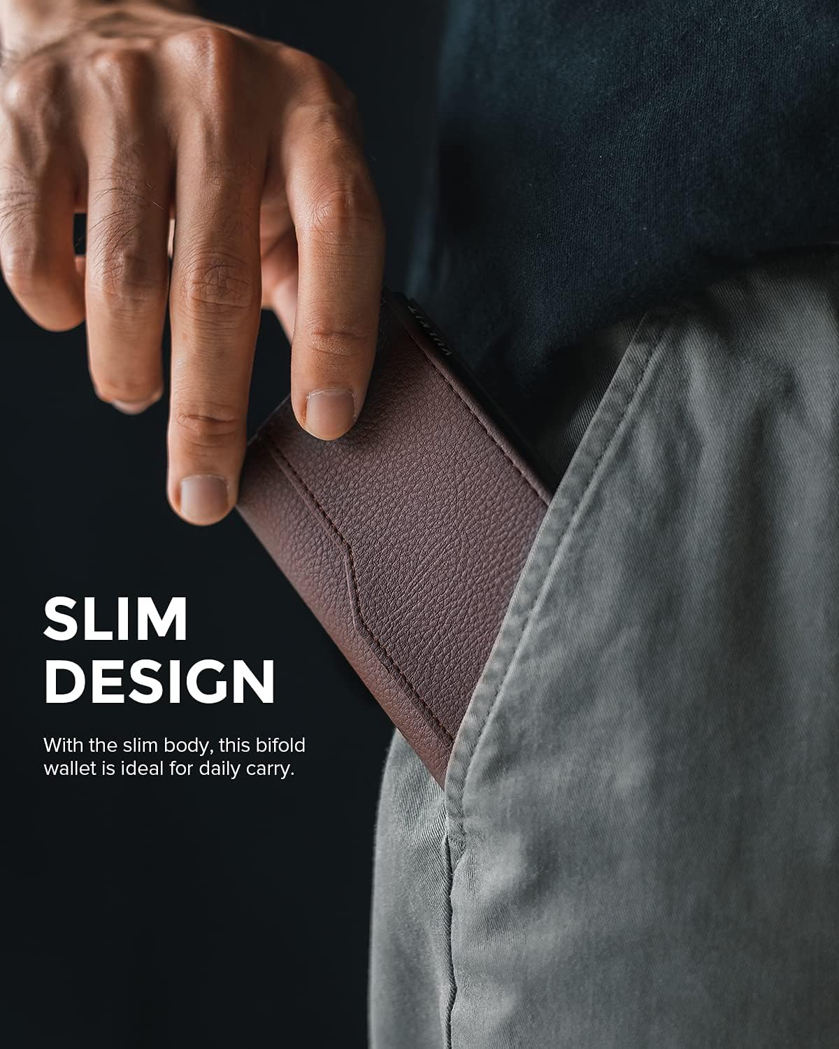 VULKIT Card Holder Wallet with Double ID Windows RFID Blocking Pop Up Wallet Minimalist Design for 12 Cards