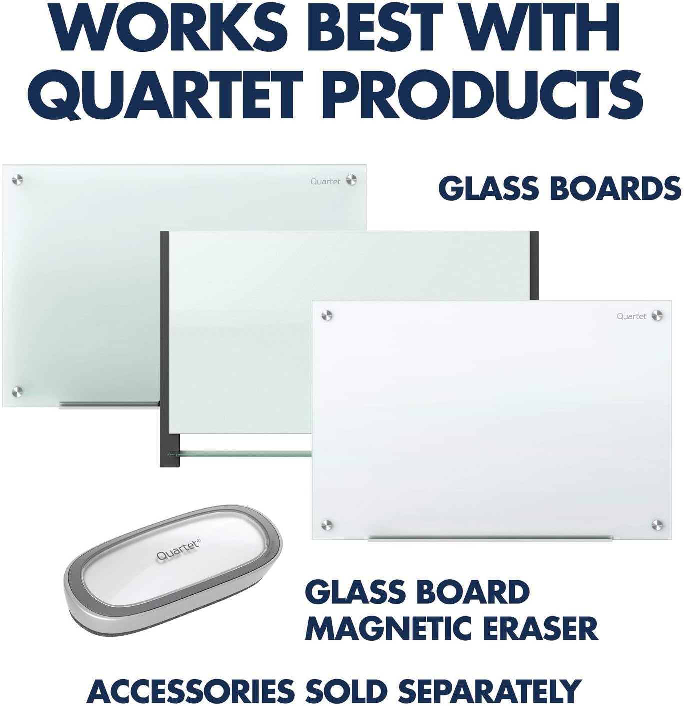 Quartet Glass Board Dry Erase Markers, Premium, Bullet Tip, Assorted Colors, 6 Pack (79556)