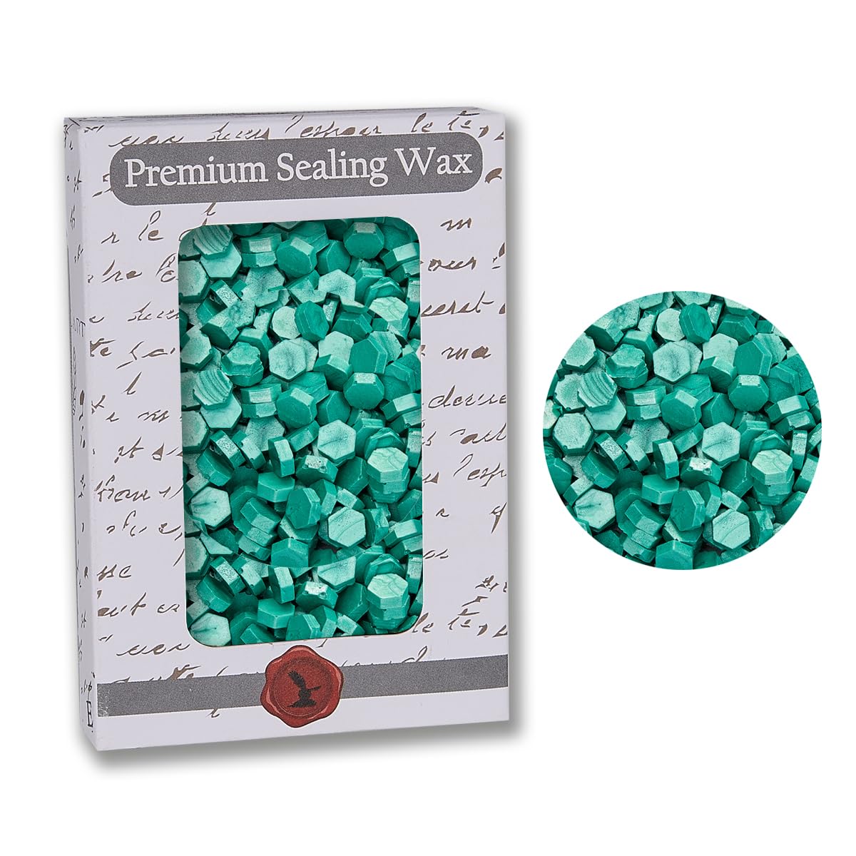 Teal Premium Sealing Wax Beads 2 OZ. -350 pcs+