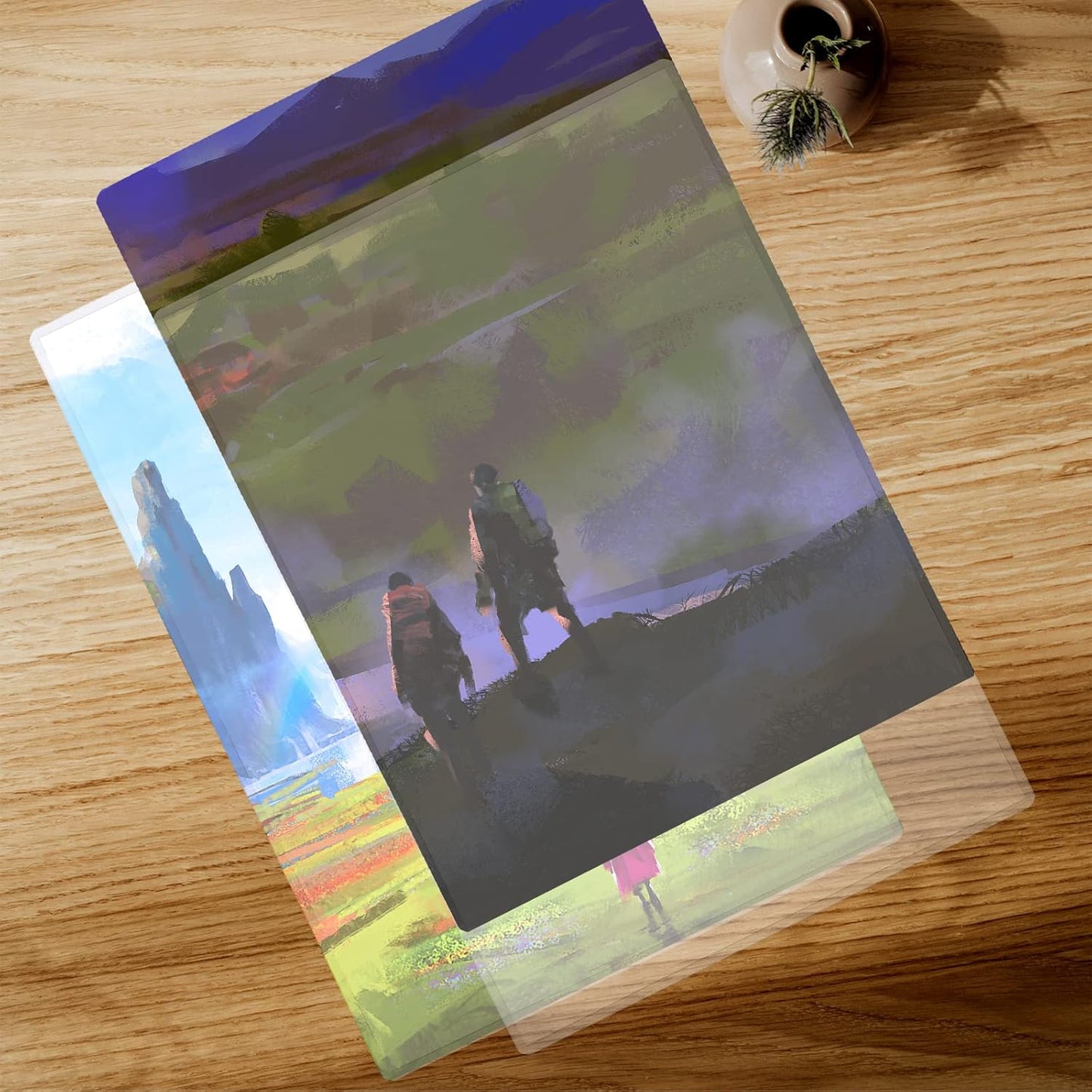 5 Pack 18x24 Poster Protector Clear Rigid Print Protectors Heavy Duty Top Loader Clear Paper Sleeves for Poster Art Prints Office Documents