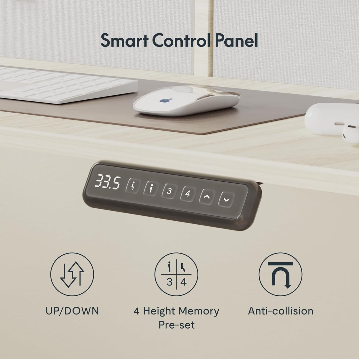 FLEXISPOT 71" L Shaped Standing Desk Electric Corner Table with Shelf, 4 Storage Drawers, Adjustable Computer Workstation for Home, Office, Game, Studio, USB Charger, Light Maple Top + White Frame