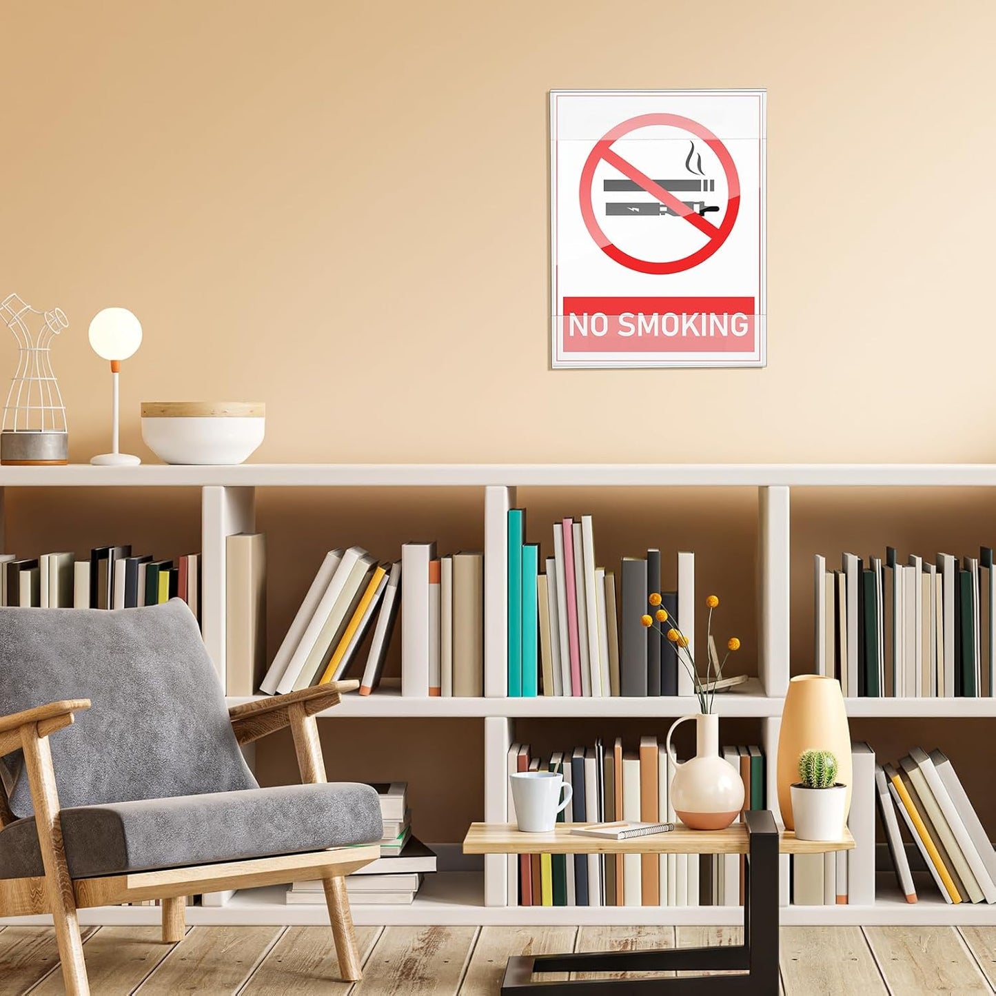 Kigley 50 Packs 8.5 x 11 Wall Mount Acrylic Sign Holder Clear Acrylic Sign Holder with Tape Wall Mount Plastic Paper Display Frame Document Menu Holder for Office Home Store Restaurant No Drilling