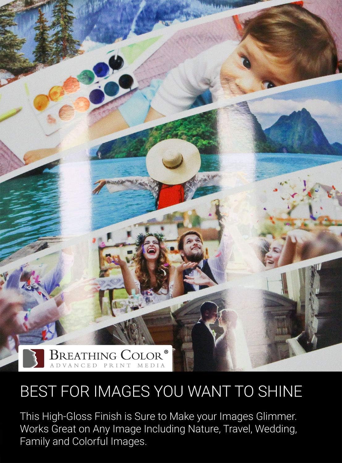 Vibrance Gloss Photo Printer Paper 10 mil 255 gsm Glossy Finish Premium Photo Paper Roll on 3inch Core 36 inches x 100 feet Works with Most Inkjet Printers Including Professional Makes and Models