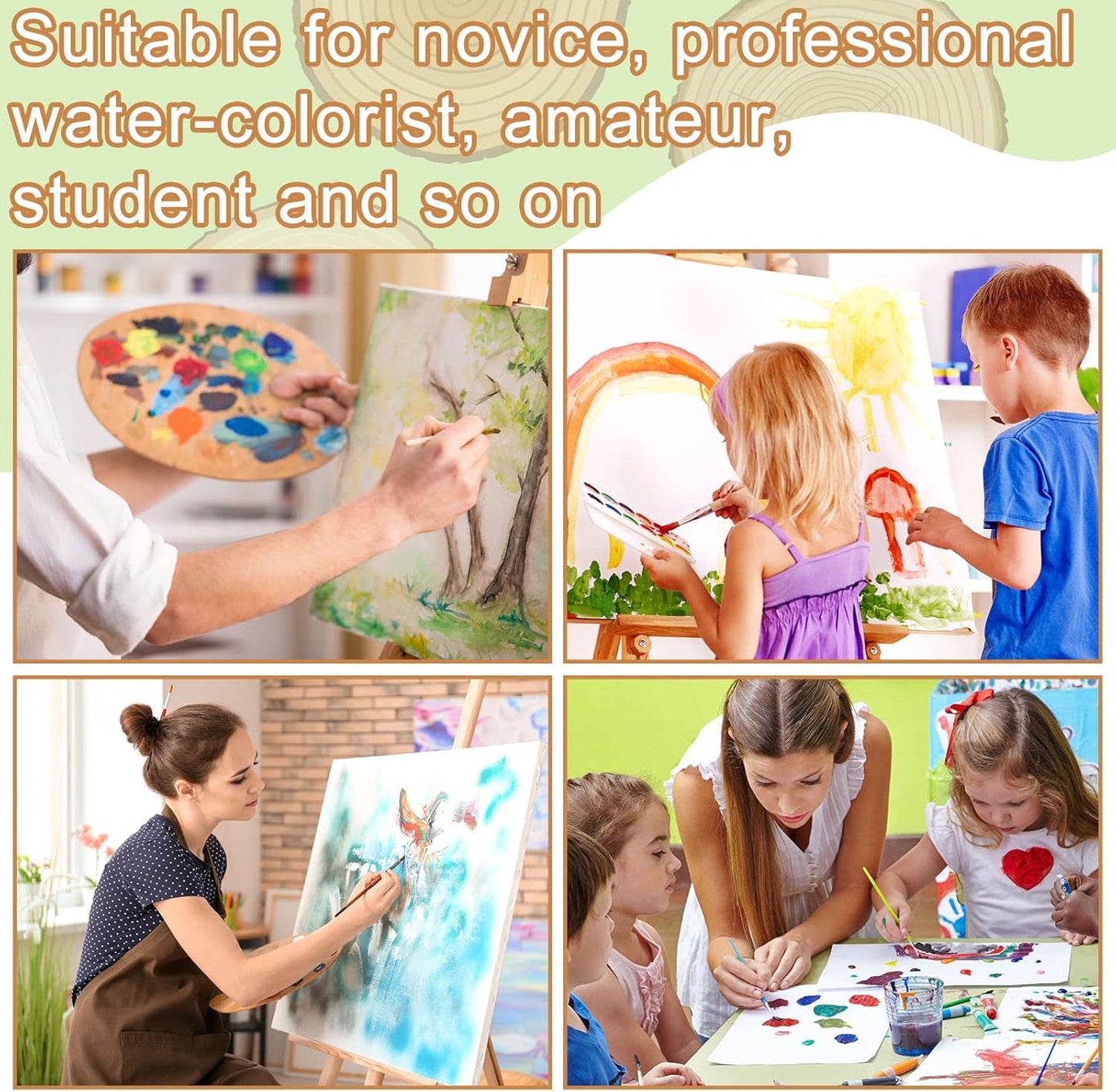 TaoBary 300 Pcs Watercolor Paper Sheet Bulk White Cold Press Paper Pack 110 lb 230 GSM Sketch Painting Watercolor Pad for Watercolorist Beginning Artists Adults Drawing Craft(5.5 x 8.5 Inch,230 GSM)