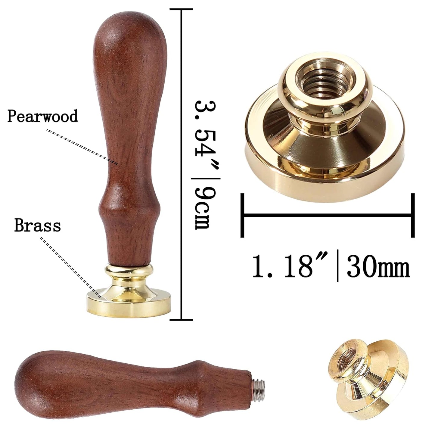 Hades Wax Seal Stamp - 1.18 inch/30mm Removable Brass Stamp Head, Vintage Mythological Sealed Stamp with Handle for Envelopes Letters Handicraft DIY and Creative Gifts