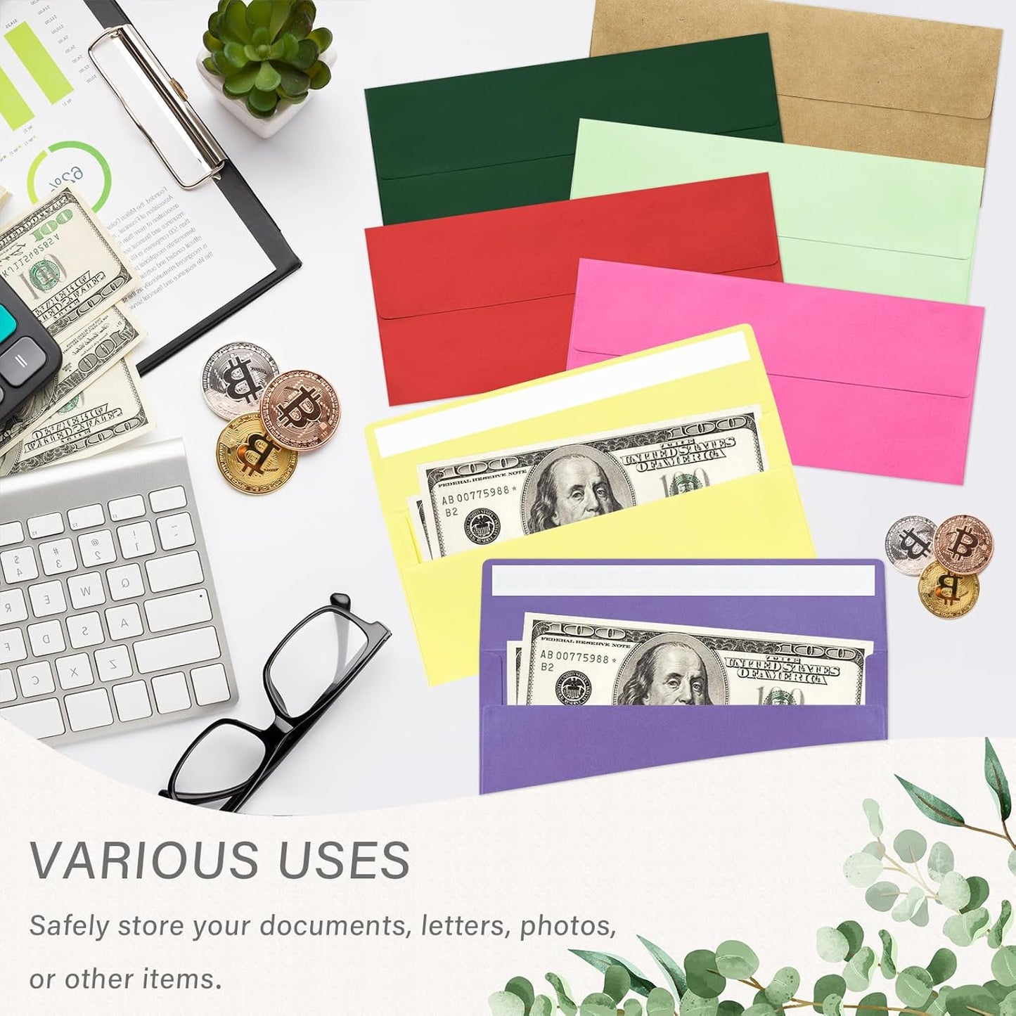 200 Pack #10 Business Envelopes, Self Seal Standard Kraft Envelopes for Secure Business & Legal Mailing, Office, Checks, Letter, Invoices, 4 1/8 x 9 1/2 Inches