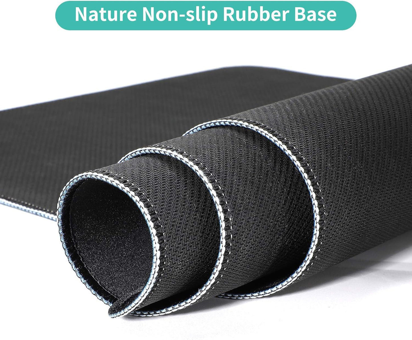 Dynippy Thin Extended Gaming Mouse Pad (31.5 * 11.8 * 0.08 inch) with Stitched Edges Large Mousepad Long XXL Keyboard and Mouse pad Desk Mat for Gaming Office & Home - Cute Panda