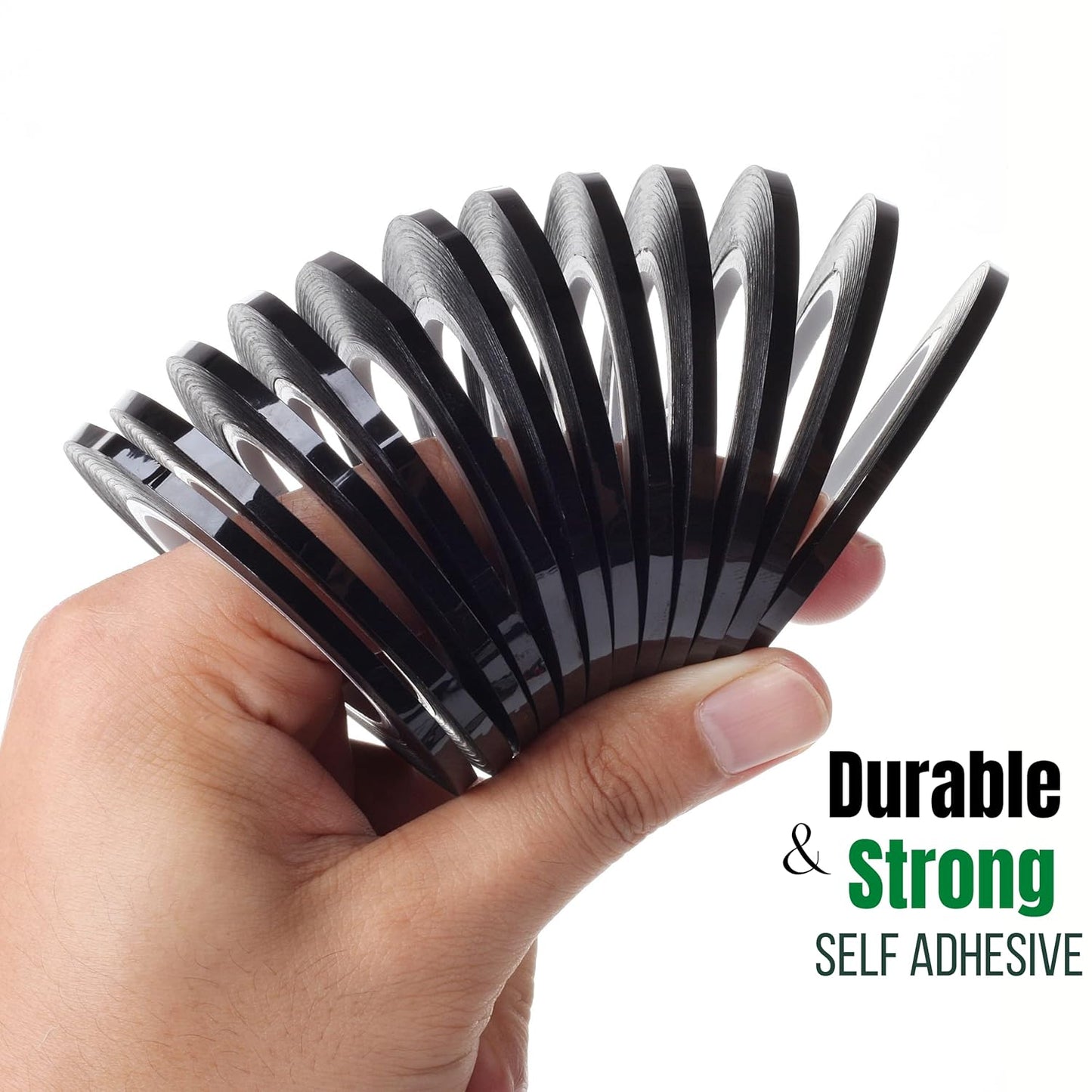 Mr. Pen- Black Whiteboard Tape, 12 Pack - Thin Grid Tape for Whiteboards & Dry Erase Boards