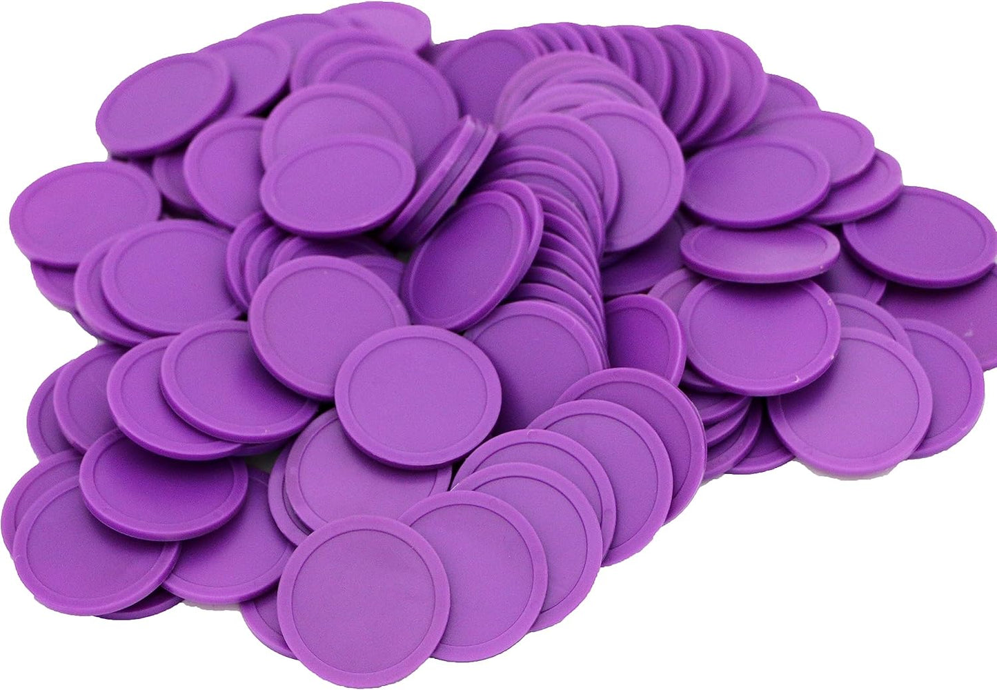 35MM/1.37-inch Box of 120 Counting Coins for Poker Chips and Game Coins (Purple, 35MM/1.37-inch)