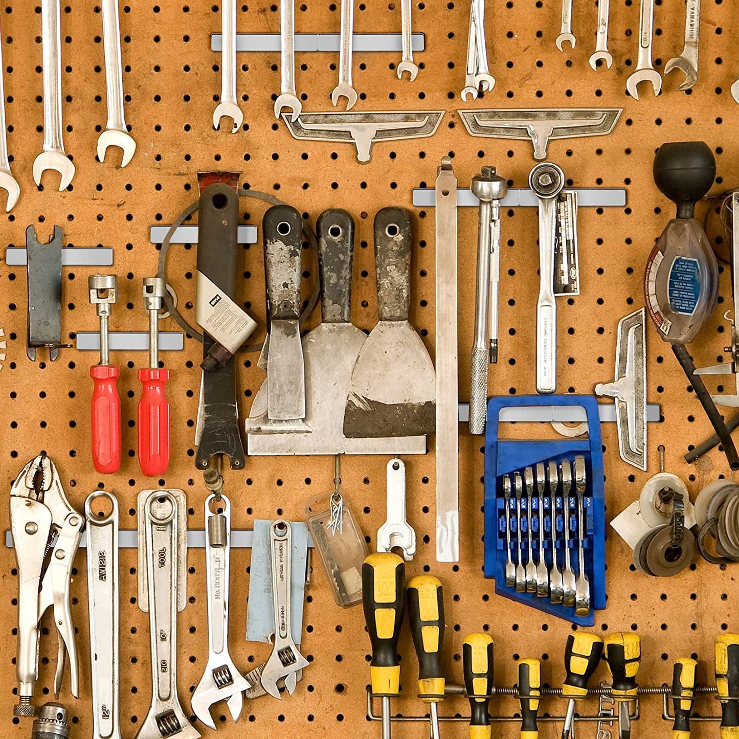 Grtard 4Pack Neodymium Magnet Bar, Powerful Bar Magnets, Magnet Strips Heavy Duty, Strong Rare Earth Magnets with Double-Sided Adhesive for Craft, Fridge, Kitchen, Office - 60 x 10 x 3 mm