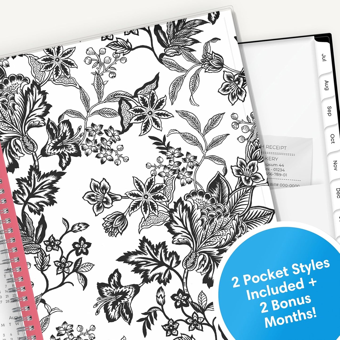 Blue Sky 2025-2026 Academic Year Weekly and Monthly Planner Calendar, July 2025 - June 2026, 12-Month, 8.5" x 11", Flexible Cover, Wirebound, Storage Pocket, Analeis