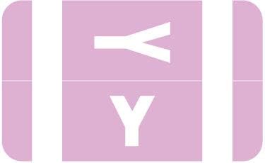 Doctor Stuff - File Folder Labels, Alphabet Letter Y, Compatible with Smead Alpha Z Acc/ACCS - SMSM Series Alpha Stickers Lavender, 1-5/8" x 1”, 250/Roll