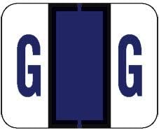 Doctor Stuff - File Folder Labels, Alphabet Letter G Stickers, Compatible with Smead BCCR/BCCS - TPAM Series Alpha Stickers Purple, 1" x 1-1/4", 120 Labels per Package