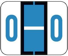 Doctor Stuff - File Folder Labels, Alphabet Letter O Stickers, Compatible with Smead BCCR/BCCS - TPAM Series Alpha Stickers Blue, 1" x 1-1/4", 120 Labels per Package