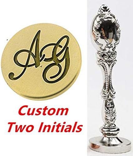 Vintage 250 Design Custom Wedding Sealing Wax Seal Stamp Kit Name Date Letter Monogram Silver Handle Invitation Christmas Gift Wrap Package Customize Personalized Logo Words Wax Seal Stamp Set