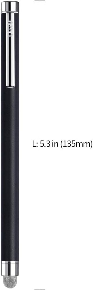 ChaoQ Stylus Pens for Touch Screens, 8 Pcs Mesh Fiber Capacitive Stylus with 8 Replaceable Mesh Tips and 8 Replaceable Rubber Tips (Silver, Black, White, Champagne)