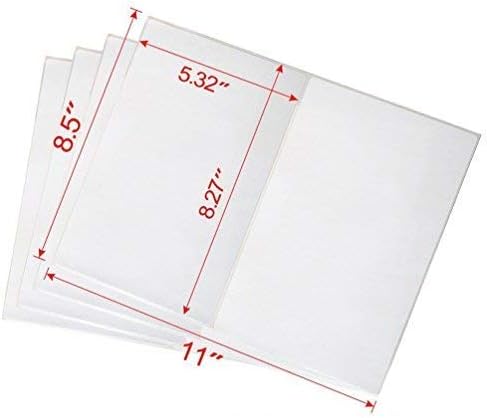 Shipping Label with Rounded Corner, 8.5 x 5.5 Inches Half Sheet Self Adhesive Shipping Address Labels for Laser and Inkjet Printer, 500