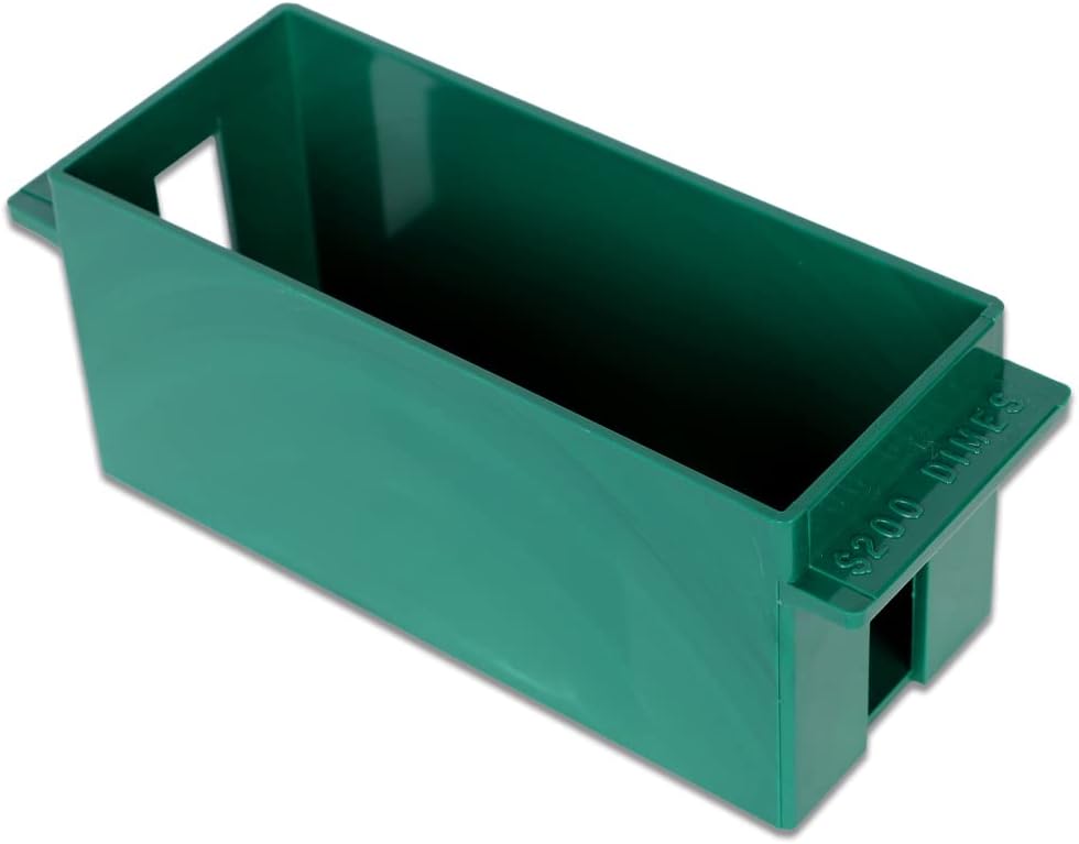 BankSupplies Large Capacity Storage Trays Set for Pennies, Nickels, Dimes, and Quarters - High Capacity Box, Rolled Coin Holder, Stackable Sorting Tray
