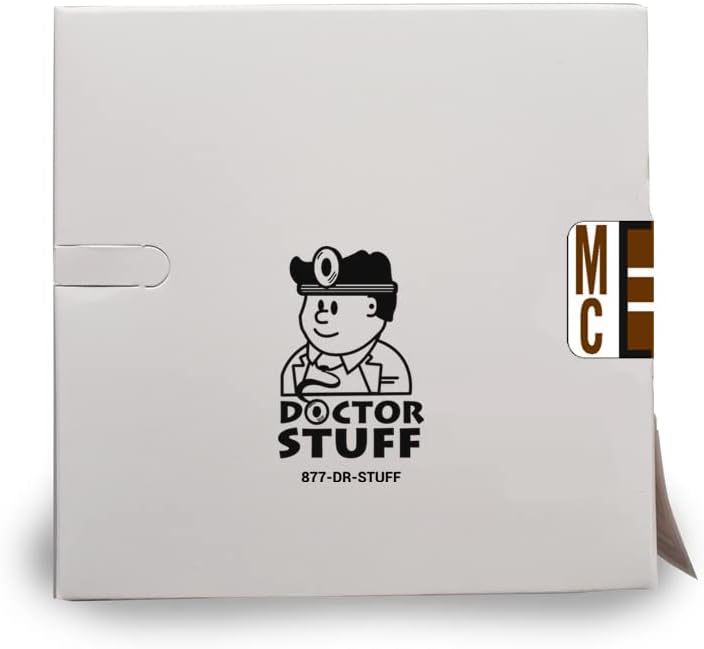 Doctor Stuff - File Folder Labels, Alphabet Letter Mc, Compatible with Smead BCCR/BCCS - TPAM Series, Brown, 1" x 1-1/4", 500/Roll