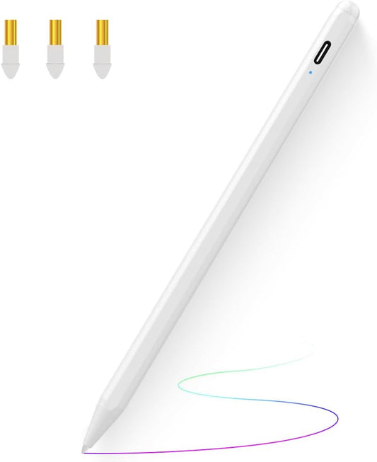 XIRON Stylus Pen for iPad with Palm Rejection, Compatible with (2018-2024) Apple iPad Pro M4 2024, iPad Air M2 2024, iPad Pro 11/12.9 inch, iPad 6-10th, iPad Air 5th/4th/3rd Gen, iPad Mini 5-6th Gen