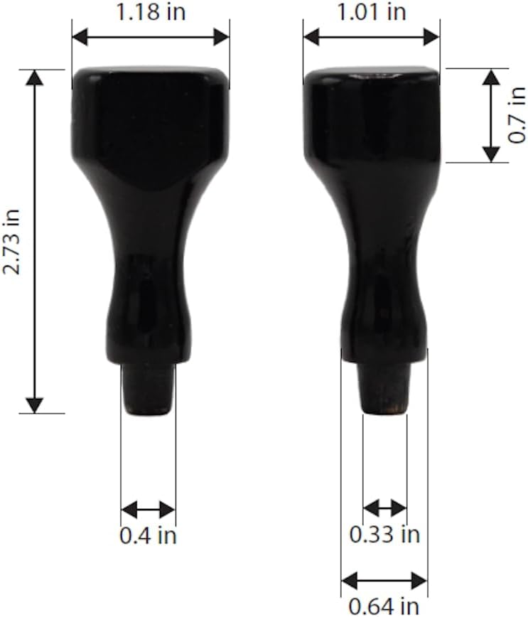 Infusion Custom Text Traditional Wood Stamp with Plastic Handle, 3" x 3"