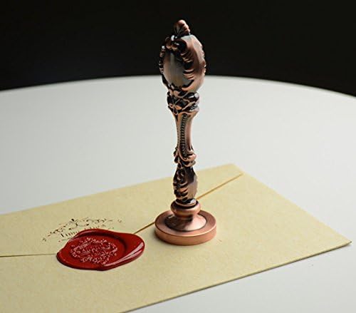 MNYR Luxury Dragon Sealing Wax Seal Stamp Vintage Custom Picture Logo Monogram Wedding Invitations Wax Sealing Stamp Rose Gold Metal Peacock Handle Set