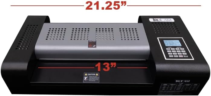 TruLam 13" Pouch Laminator with Variable Temperature and Speed | Compatible with 3 Mil - 14 Mil Thermal and Cold Pouches | Laminates Documents & Photos | Medium to High Volume Use | 1-Year Warranty