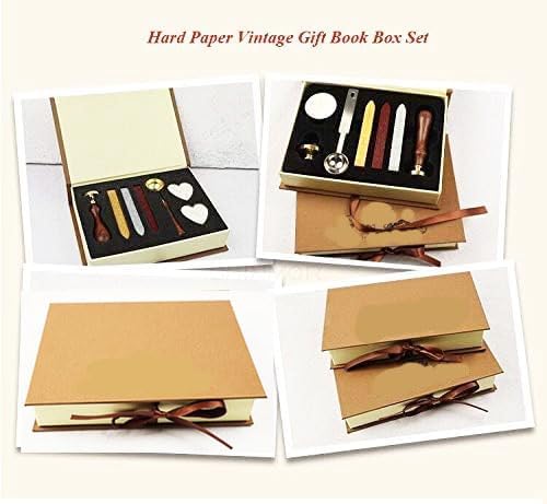 MNYR Christmas Snowflake Wax Seal Stamp Wax Sticks Melting Spoon Lightening Candles Gift Box Kit Christmas Card Parcel Letter Gift Wrap Invitations Envelopes Mail Embelishment Sealing Wax Stamp Set