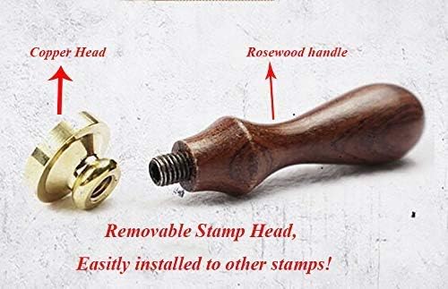 Vintage Custom Wedding Wax Seal Stamp Kit 2 Letter Monogram Arrow Heart Melting Spoon Stick Candle Wooden Gift Box Invitation Gift Wrap Package Custom Customize Personalized Sealing Wax Stamp Set