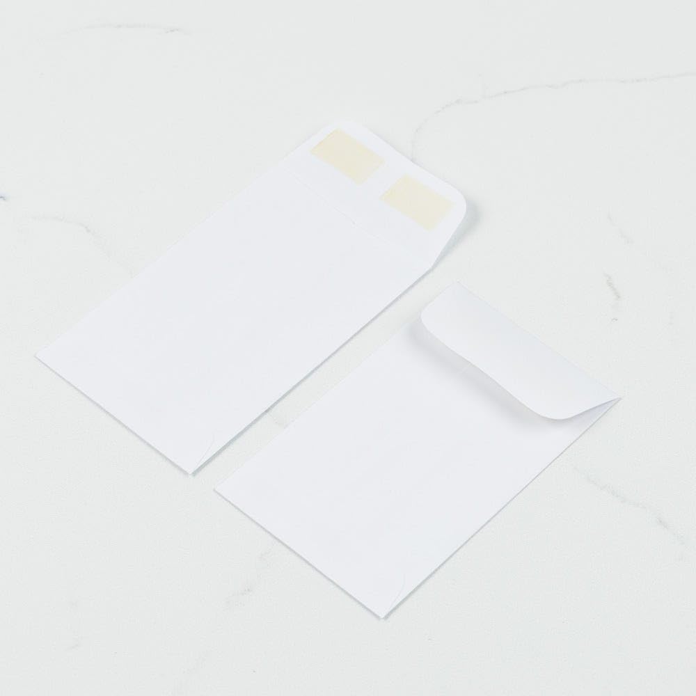 LUXPaper #4 1/2 Coin Envelopes | 3'' x 4 7/8'' | Bright White | 24lb. Text | 50 Qty